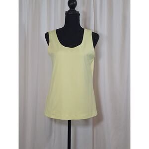 Chico’s Women's sz 8/10 Tank Citron Microfiber Sleeveless Stretch Top NWT